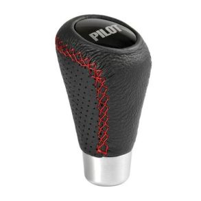 Gearknop Sort l�der M/ R�de syninger - Lampa Speed - Inkl. 7 emblemer