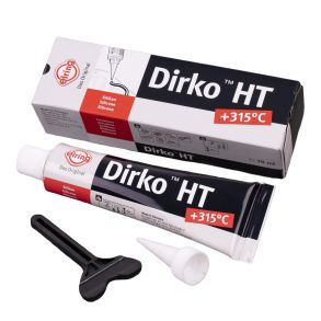 Flydende silikone pakning sort 70 ml. - Dirko HT - Temperaturomrde -60C til +315C