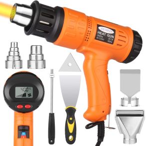 Varmepistol 220V 5-Trin / 2000W - MOWIS SDL-8861 M/ LCD Display - 100C-600C