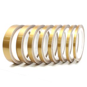 Stafferingstape mat guld - Lngde 10m x Bredde 3-50mm (flere varianter)