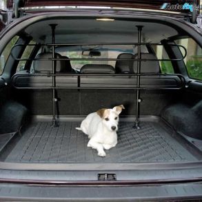 Hundegitter Nem Montering - Universal Sort - Justerbar Hjde & Bredde