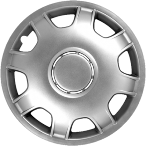 Hjulkapsler 4 Stk. - SPEED VAN Til Kassebiler  - Slvlakeret Str. 16