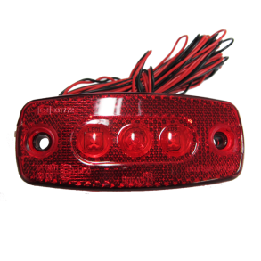 LED Baglygte - Rd 9-36V - Str. 11 x 5 cm