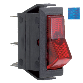 Kontakt Firkantet - ON/OFF BL - 16 Amp
