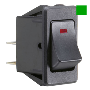 Kontakt Firkantet - ON/OFF Grn - 20 Amp