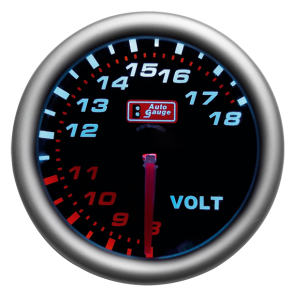 Voltmeter 8-18V - AUTO GAUGE - Smoke 52 mm