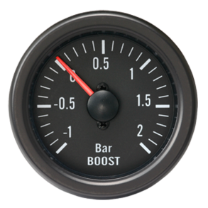 Turbomanometer - Auto Gauge - Sort 52 mm.
