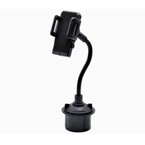 Mobilholder til montering i kopholder - Justerbar hoved & fod