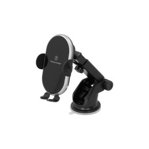 Mobilholder med sugekop - Trdls Qi oplader - Maks. bredde 64-92 mm