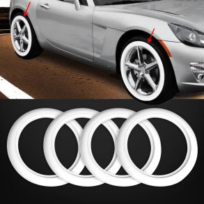 Classic Dksider Hvid 14'' - 100% Gummi - 4 stk