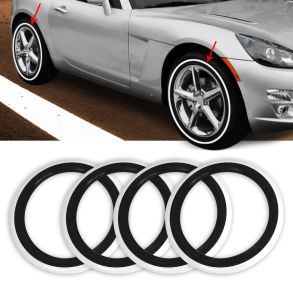 Classic Dksider Hvid / Sort 13'' - 100% Gummi - 4 stk