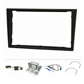 Radioramme 2DIN - Opel Antara/Astra/Corsa/Tigra/Vivaro/Zafira rg 2004-> - Sort