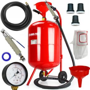 Sandblser mobil - 38 liter kapacitet - Inkl. tilbehr