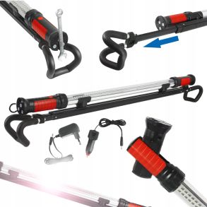 Arbejdslampe Genopladelig Med LED Belysning - Hj lysstyrke - Interval 110-182cm 