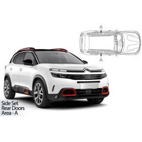 Solgardiner UV - Car Shades - Citroen C5 Aircross 5-Drs rg. 2017-> (Kun til sideruder)