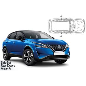 Solgardiner UV - Car Shades - Nissan Qashqai 5-Drs rg. 2021-> (Kun til sideruder)