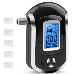Alkoholtester Lamjad AT-6000 - med digital LCD Display - Inkl. mundstykker