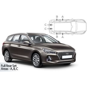 Solgardiner UV - Car Shades - Hyundai i30 Estate rg. 2016->