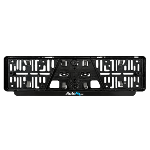 Nummerpladeramme PP Sort - UV-bestandig logo - 1 stk.