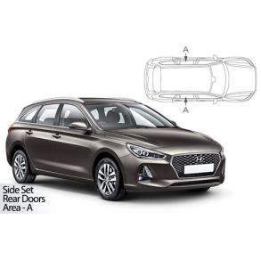 Solgardiner UV - Car Shades - Hyundai i30 Stationcar rg. 2016-> (Kun til sideruder)