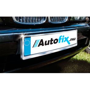 Nummerpladeramme ABS Krom - Med Tyverisikring - 1 stk