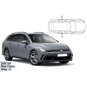 Solgardiner UV - Car Shades - VW Golf (MK8) Stationcar rg. 2020-> (Kun til sideruder)