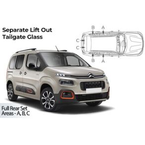 Solgardiner UV - Car Shades - Citroen Berligo Multispace XL 5-Drs rg. 2018->