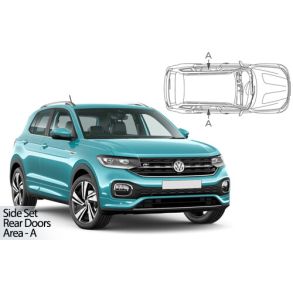 Solgardiner UV - Car Shades - VW T-Cross 5-Drs rg. 2018-> (Kun til sideruder)