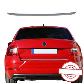 BAGKLAPS KANTLISTE RUSTFRI Exclusive - Skoda Octavia III Sedan rg. 2013->