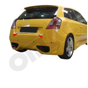 BAGKLAPS KANTLISTE RUSTFRI - FIAT STILO Hatchback rg. 2001-> 2007