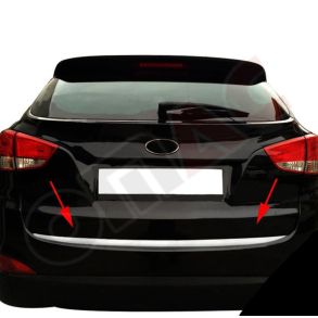 BAGKLAPS KANTLISTE RUSTFRI - Hyundai IX35 rg. 2010->