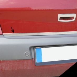 BAGKLAPS KANTLISTE RUSTFRI - Renault Megane II Sedan rg. 2002-> 2009