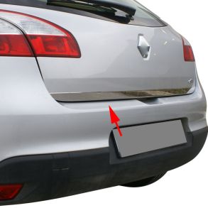 BAGKLAPS KANTLISTE RUSTFRI - Renault Megane III Hatchback rg. 2009-> 