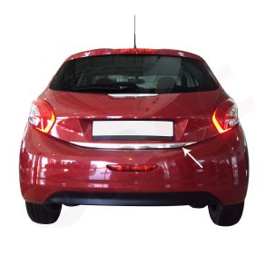 BAGKLAPS KANTLISTE RUSTFRI - Peugeot 208 Hatchback rg. 2012-> 