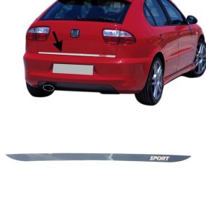 BAGKLAPS KANTLISTE RUSTFRI - Seat leon I Hatchback rg. 1999-> 2006 