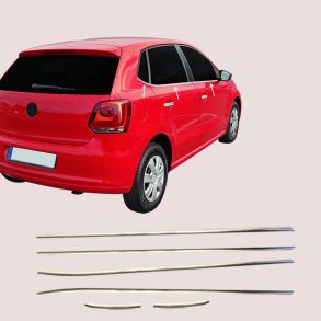 RUDELISTER KROM - VW POLO V Hatchback 2009-2017 - ANTAL 6 STK