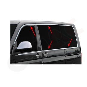 RUDELISTER KROM - VW T5 2003-> 2015 & T6 2015-> - ANTAL 14 STK