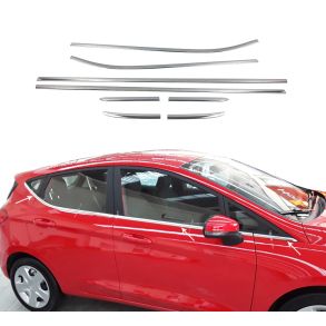 RUDELISTER KROM - Ford Fiesta VII 2017-> - ANTAL 8 STK