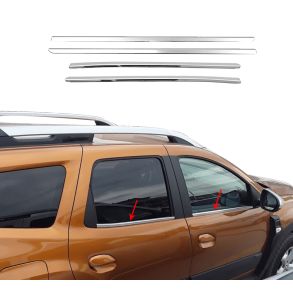 RUDELISTER KROM - Dacia Duster 2 2018-> - ANTAL 4 STK