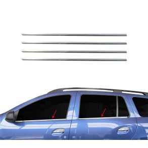 RUDELISTER KROM - Dacia Logan MCV 2 Stationcar 2014-> - ANTAL 4 STK