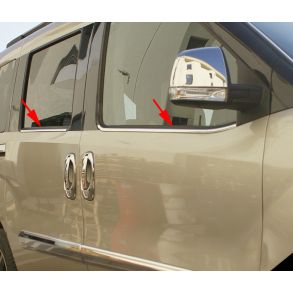 RUDELISTER KROM - Fiat Doblo 2 / Opel Combo D - ANTAL 4 STK