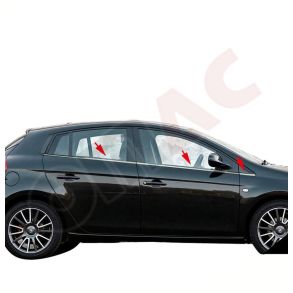 RUDELISTER KROM - Fiat Bravo Hatchback 2008-> 2015 - ANTAL 6 STK 