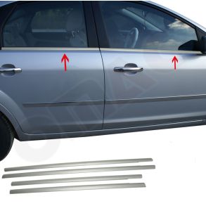 RUDELISTER MAT KROM - FORD FOCUS II 2005-> 2008 - ANTAL 4 STK
