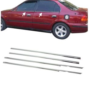 RUDELISTER KROM - Honda Civic Sedan 1998-> 2002  - ANTAL 4 STK