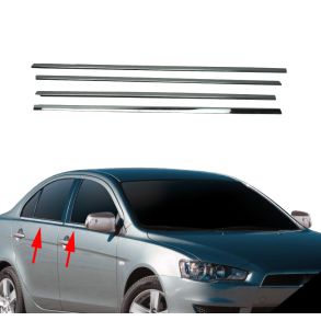 RUDELISTER KROM - Mitsubishi Lancer Mk7 Sedan 2000-> 2007 - ANTAL 4 STK