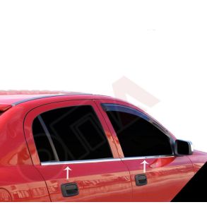 RUDELISTER KROM - Opel Astra G Hatchback 1998-> 2009 - ANTAL 4 STK