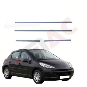 RUDELISTER KROM - Peugeot 207 Hatchback 2006-> 2012 - ANTAL 4 STK