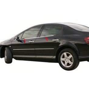 RUDELISTER KROM - Peugeot 407 Sedan 2004-> 2010 - ANTAL 4 STK
