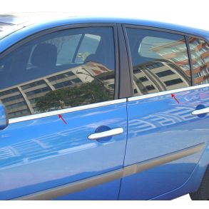 RUDELISTER KROM - RENAULT MEGANE II Hatchback 2004-> 2010  - ANTAL 4 STK