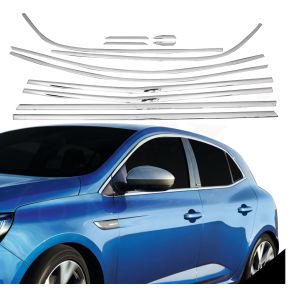 RUDELISTER KROM - Renault Megane IV Hatchback 2016-> - ANTAL 12 STK